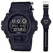 Чоловічий годинник Casio G-Shock DW6900BBN-1 Canvas band G-Force Black Military, фото 9