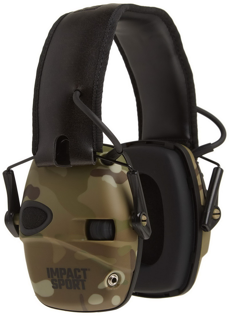 Активні навушники для стрільби Howard Impact Sport Green Multicam