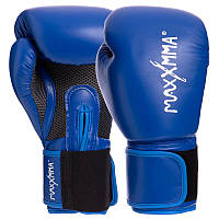 Перчатки для бокса PU MAXXMMA синий GB01S
