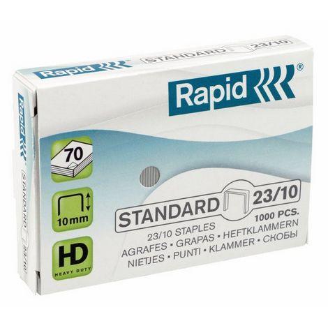 Скоби канцелярські Rapid Standard No23/10 уп 1000 шт.