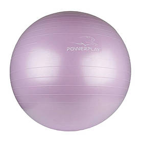 М'яч для фітнесу PowerPlay 4001 із насосом, 65 см, Lilac