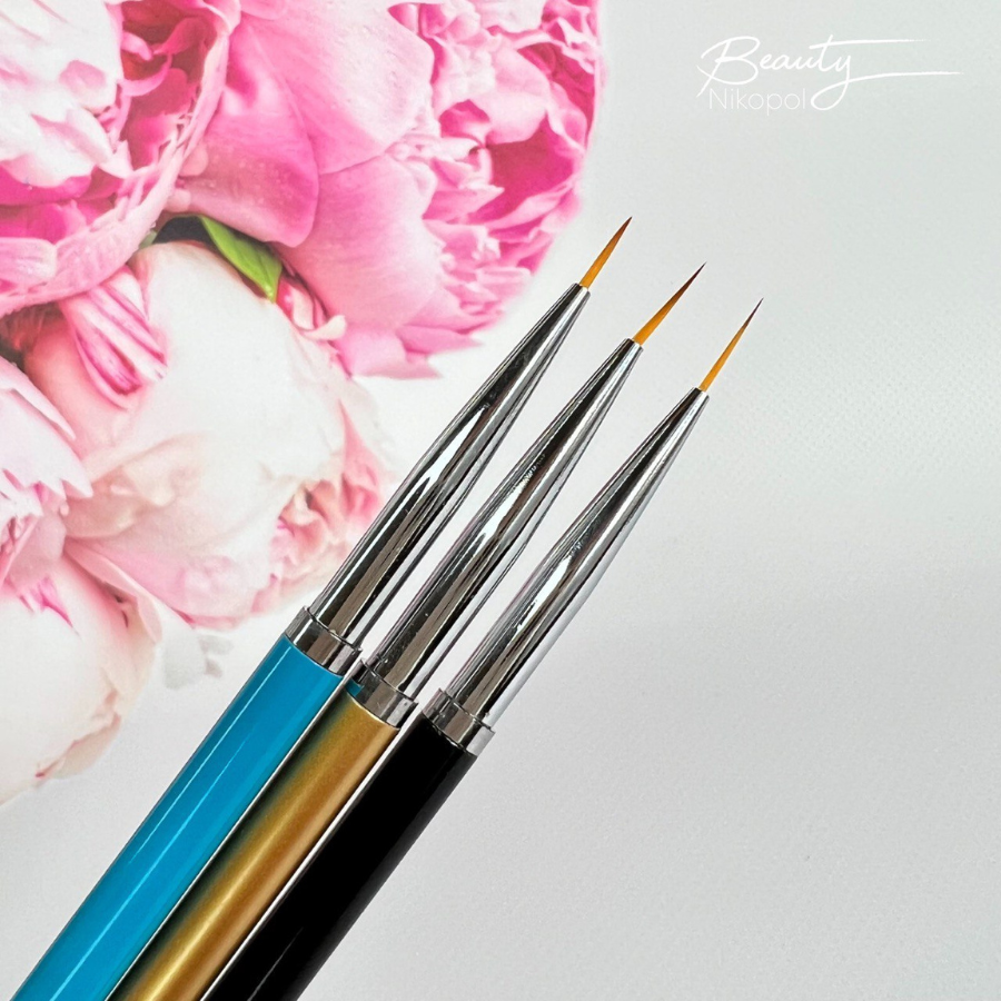 Набір пензликів для дизайну 3 шт, фото 1