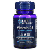 Витамины и минералы Life Extension Vitamin D3 7000 IU, 60 капсул