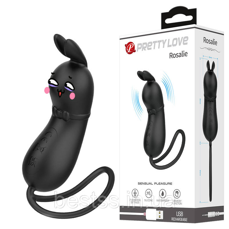 Віброяйце - Pretty Love Rosalie Vibro Stimulator Black