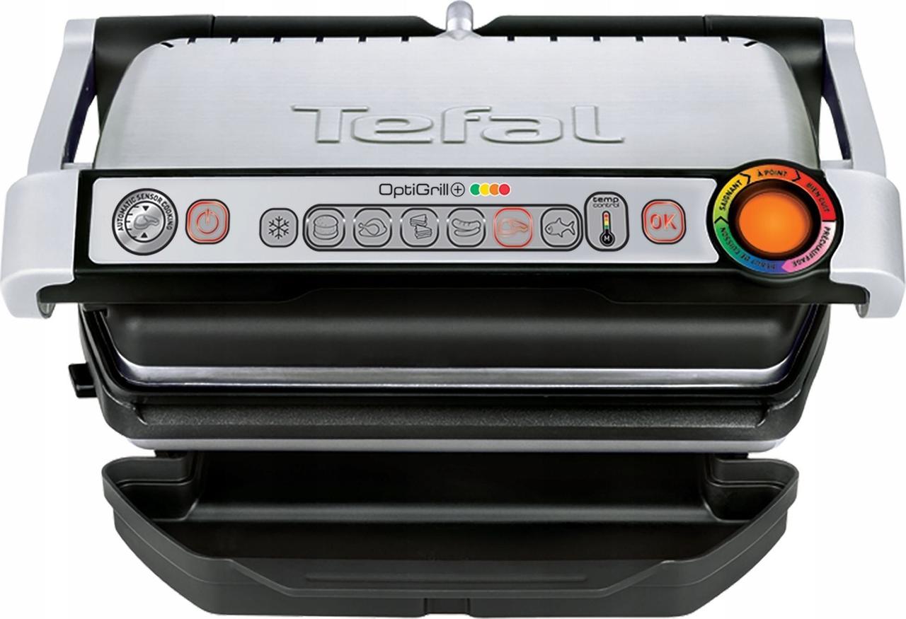 Електрогриль притискний Tefal OptiGrill+ GC712D34, фото 1