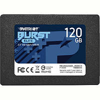 Накопитель SSD 120GB Patriot Burst Elite 2.5" SATAIII TLC (PBE120GS25SSDR)