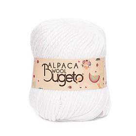 Вовняна пряжа Alpaca Wool, колір білий