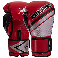 Боксерские перчатки Zelart красные BO-2888