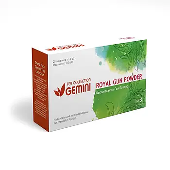 Чай зелений Gemini Королівський Gun Powder "Grand Pack"