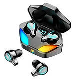 Навушники бездротові Х1 Blutooth ігрові RGB з підсвічуванням та мікрофоном два режими відтворення, фото 3