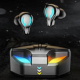 Навушники бездротові Х1 Blutooth ігрові RGB з підсвічуванням та мікрофоном два режими відтворення, фото 4