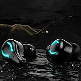Навушники бездротові Х1 Blutooth ігрові RGB з підсвічуванням та мікрофоном два режими відтворення, фото 5