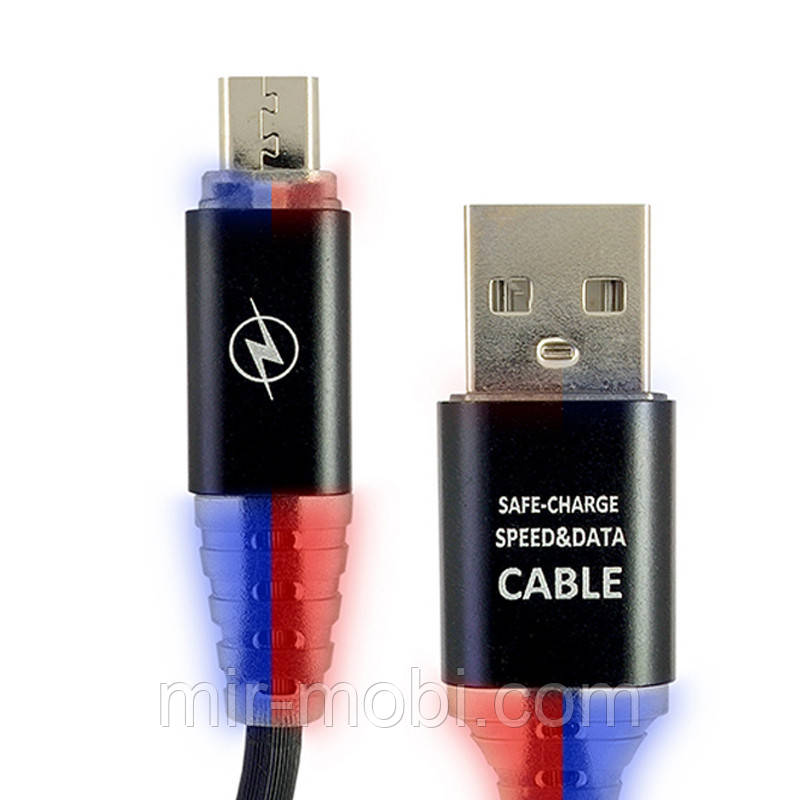 Кабель LED "Police" Micro, 1m, 2A