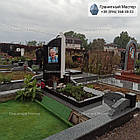 Одинарний пам'ятник чоловікові з кольоровим портретом № 2094, фото 3