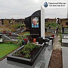 Одинарний пам'ятник чоловікові з кольоровим портретом № 2094, фото 4