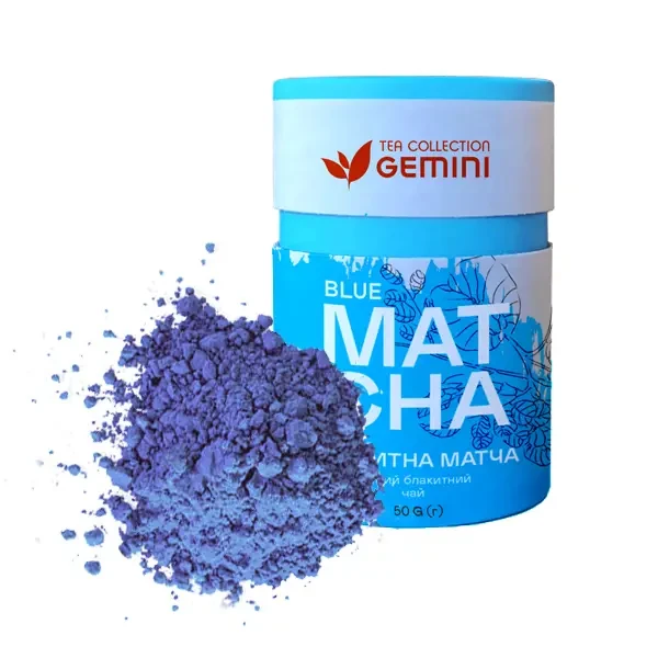 Чай пудровий Gemini Blue Matcha 50 г, фото 1