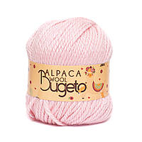 Вовняна пряжа Alpaca Wool, колір ніжно-рожевий