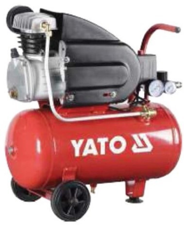 Компресор мережевий 230 в, 1,5 квт, тиск ≤ 8 BAR, 150 Л/МІН, ресивер — 24 л YATO YT-23230, фото 1
