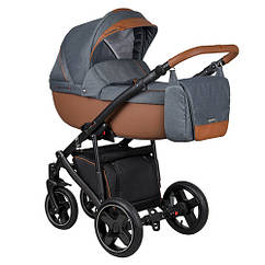 Коляска 2 в 1 Coletto Modena 02 сірий / коричневий