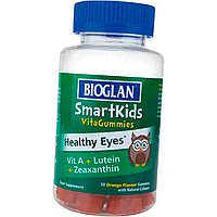 Витамины для глаз и зрения с лютеином Bioglan Smartkids Healthy Eyes 30 жевательных таблеток апельсин