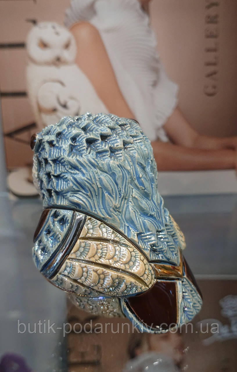 Керамическая Фигурка с позолотой De Rosa Rinconada сова - фото 4 - id-p1498255025