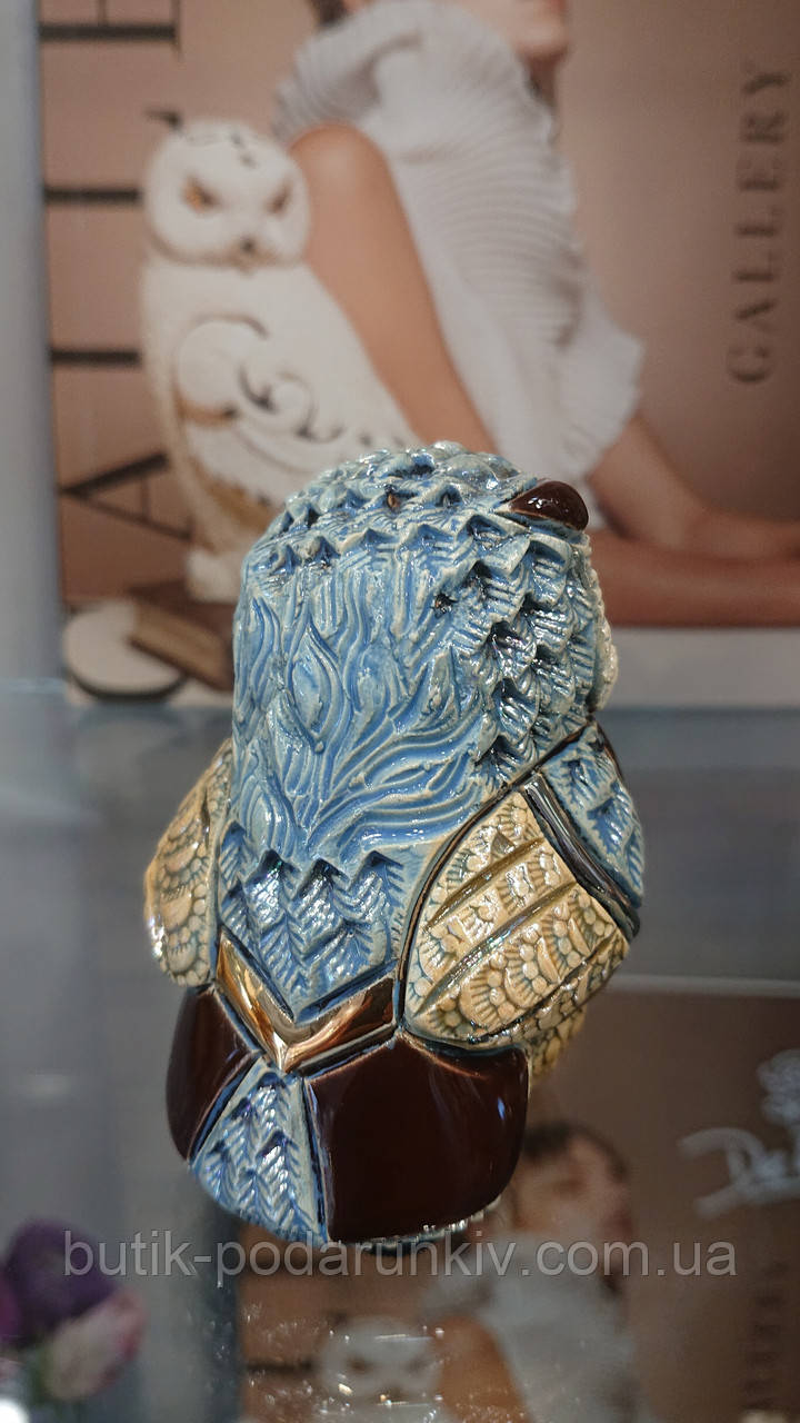 Керамическая Фигурка с позолотой De Rosa Rinconada сова - фото 3 - id-p1498255025