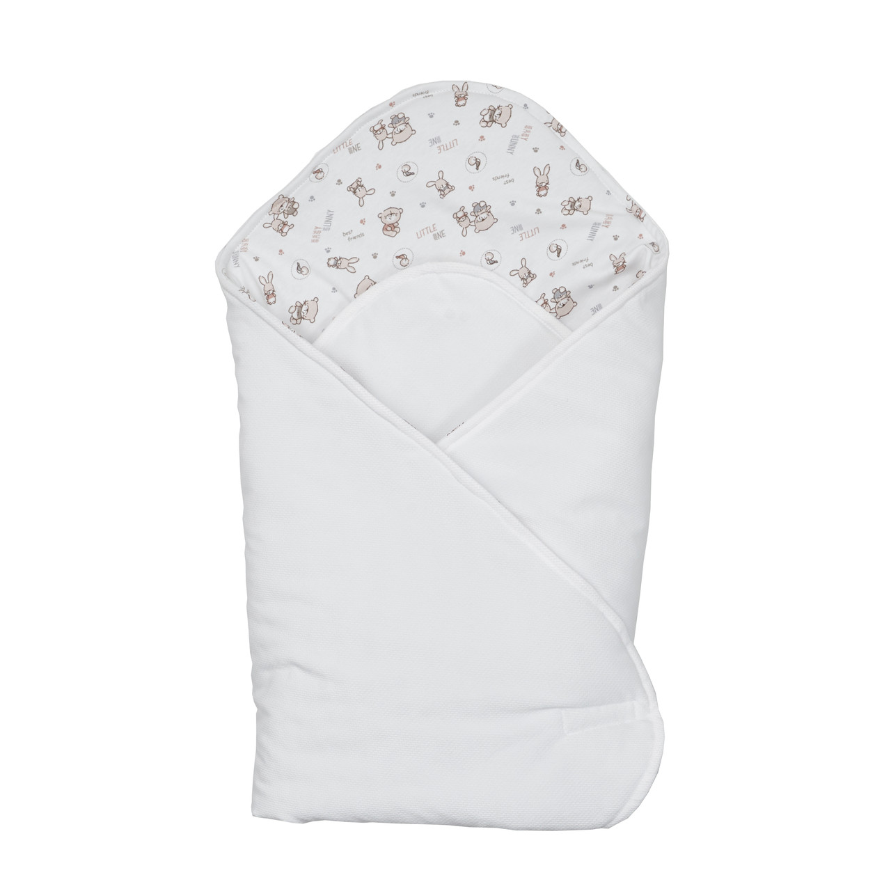 Конверт — плед Twins Velvet Print 80x80 9016-TVP-01, white, білий