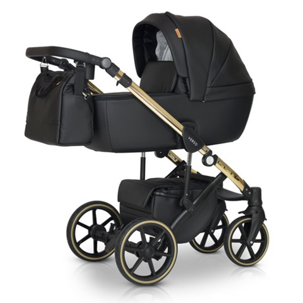 Коляска 2 в 1 Verdi Verso Gold 9023-VVG2v1-13, G01, чорний, фото 1
