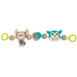 Іграшка плюшева брязкальце Baby Mix Мишка та сова TE-8544-48, mix, мультиколір