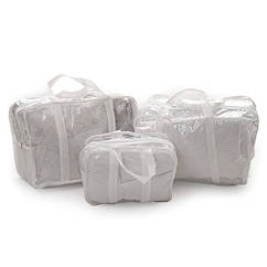 Набір сумок у родільний Twins 8000-3ел-01, white, білий