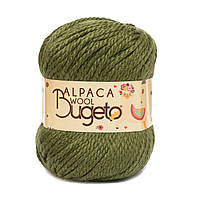 Вовняна пряжа Alpaca Wool, колір оливковий