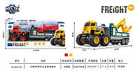 Игрушечный грузовик 8ми-колесный, металл, инерция, 2 цвета, KLX600-201