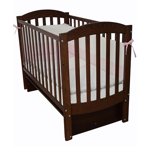 Ліжечко Верес ЛД10 без коліс без ящика горіх, коричневий, фото 1