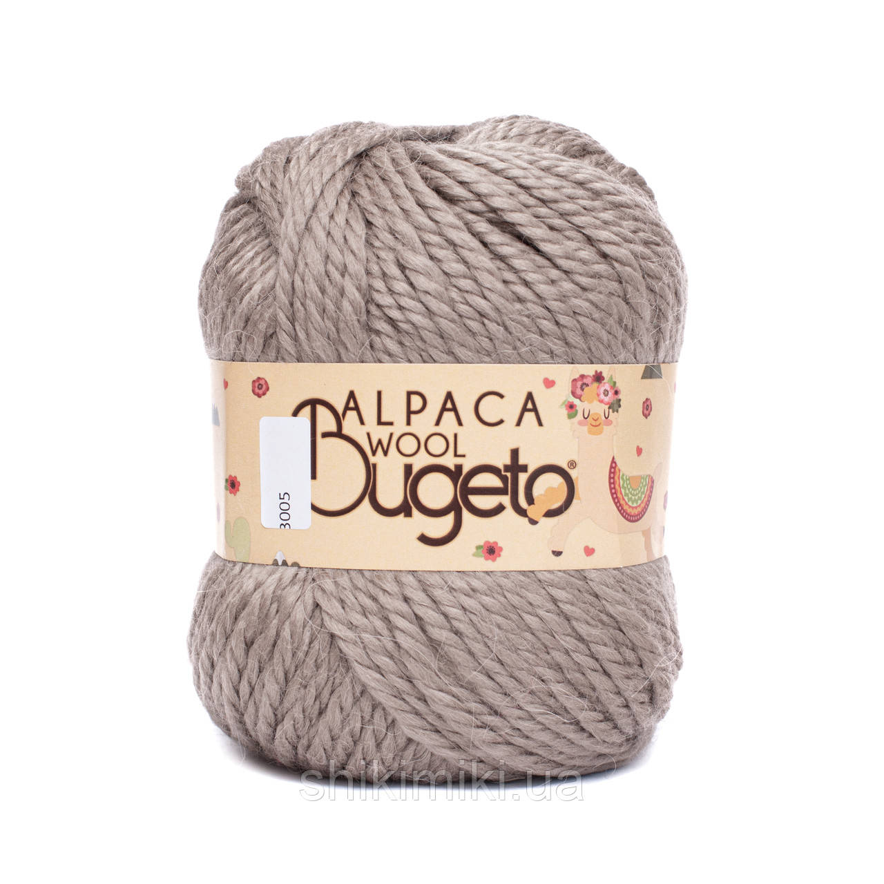 Вовняна пряжа Alpaca Wool, колір капучіно