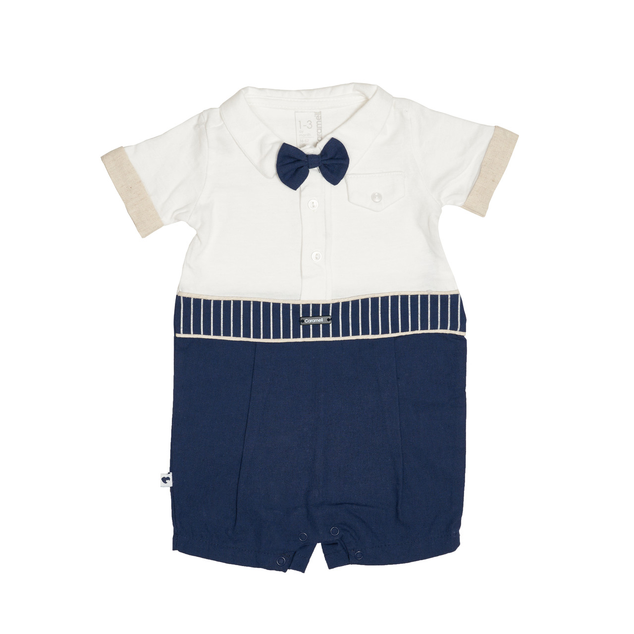 Пісочник Caramel Style Boy льон TE8037-74, denim, синій, 68/74