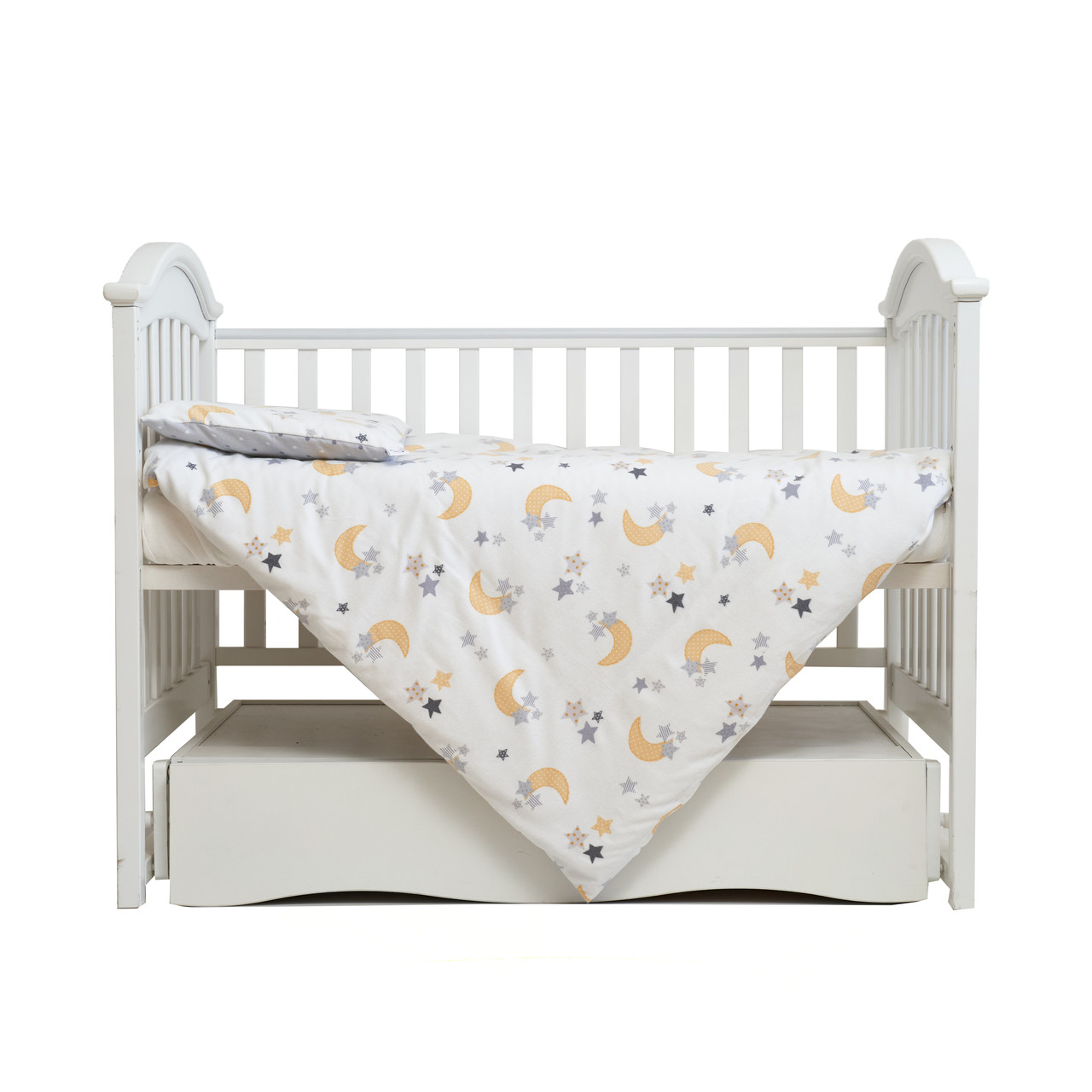 Змінна постіль 3 ел Twins Comfort Soft (фланель) 3010-TS-10, Starlet grey, білий/сірий, фото 1