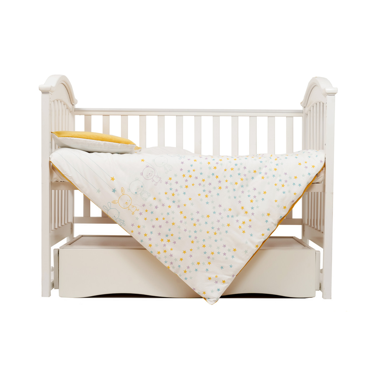 Змінна постіль 3 ел Twins Eco Line New 3091-E-022, Bunnies mint, м'ятний