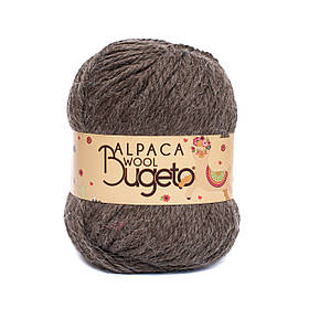 Вовняна пряжа Alpaca Wool, колір коричневий