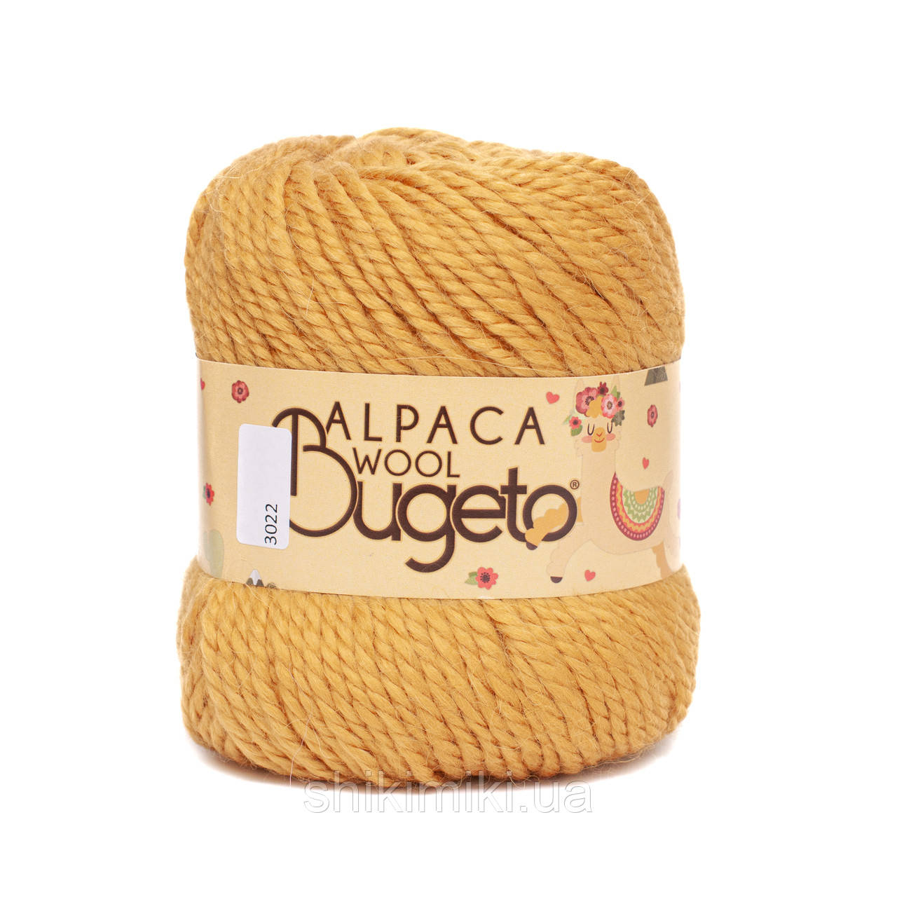 Вовняна пряжа Alpaca Wool, колір гірчиця, фото 1