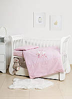 Сменная постель 3 эл в детскую кроватку Twins Limited 3099-TL-004, Dog & cat pink, розовый