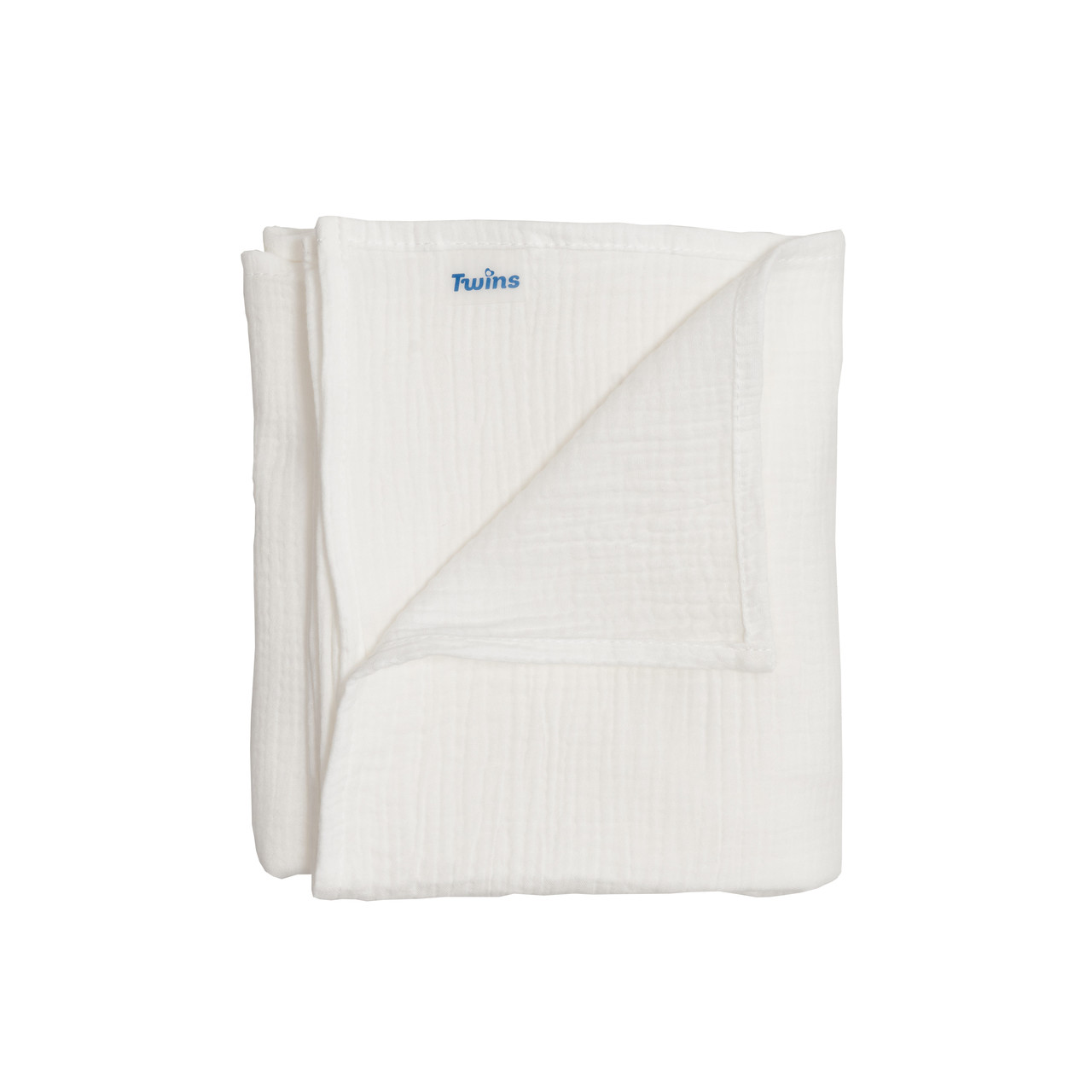 Пелюшка Twins муслінова 130х100 2-шарова 1611-PM-130/100-01, white, білий, фото 1