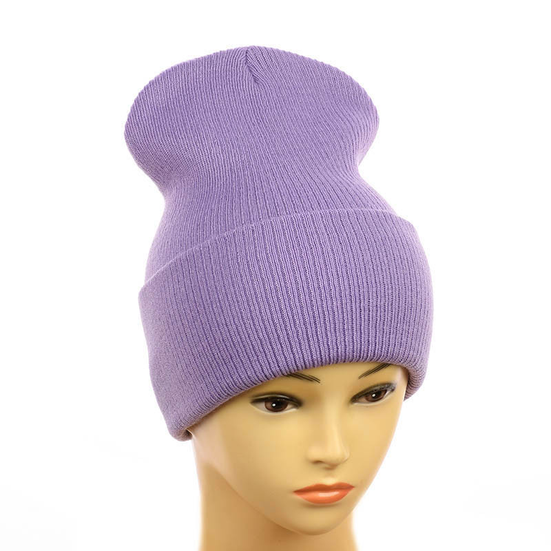 Шапка-лопата з широким вiдворотом "Нітіка" бузковий