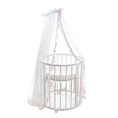 Балдахін для колиски Twins універсальний iLove рожевий