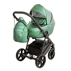 Коляска 2 в 1 Broco Miracle Black 9023-BMB-03, green, зелений