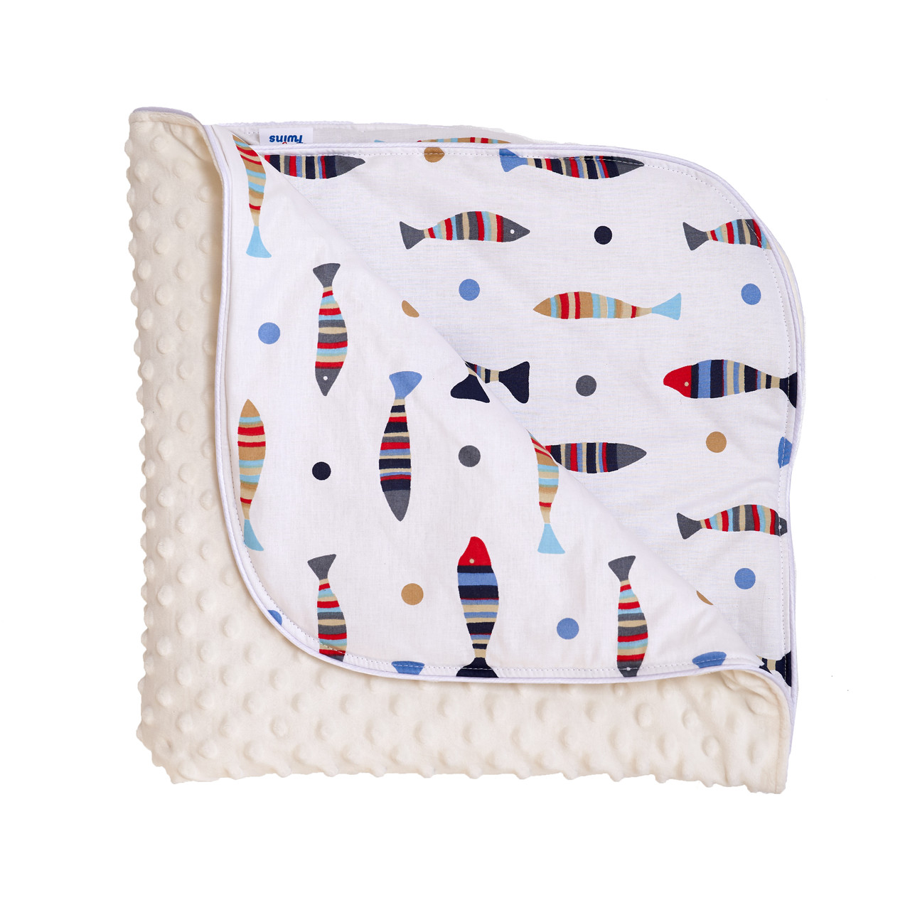 Плед Twins Minky Spring 80x80 1461-TMS-202, ecru, бежевий