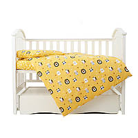 Сменная постель 3 эл Twins Zoo 3022-TZ-05, yellow, желтый