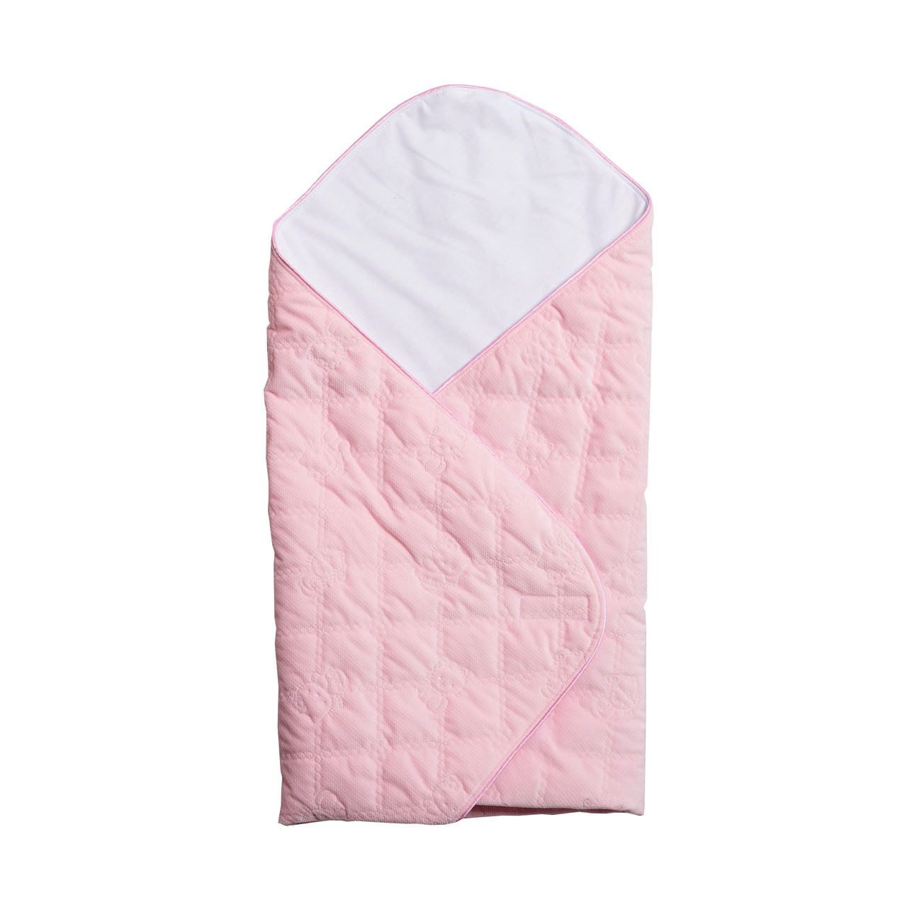 Конверт — плед Twins Velvet стьобаний 75х75 9025-TVC-08, pink, рожевий, фото 1