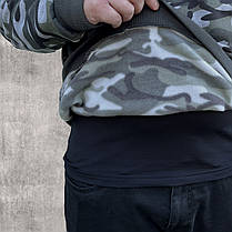 Кофта чоловіча натільна під гумку Світшот камуфляжний з начосом M — 3XL Tovta, фото 3