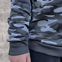 Кофта чоловіча натільна під гумку Світшот камуфляжний з начосом M — 3XL Tovta, фото 5