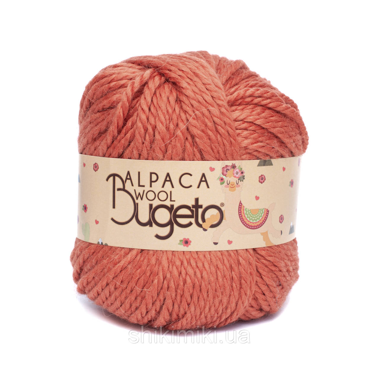 Вовняна пряжа Alpaca Wool, колір теракотовий